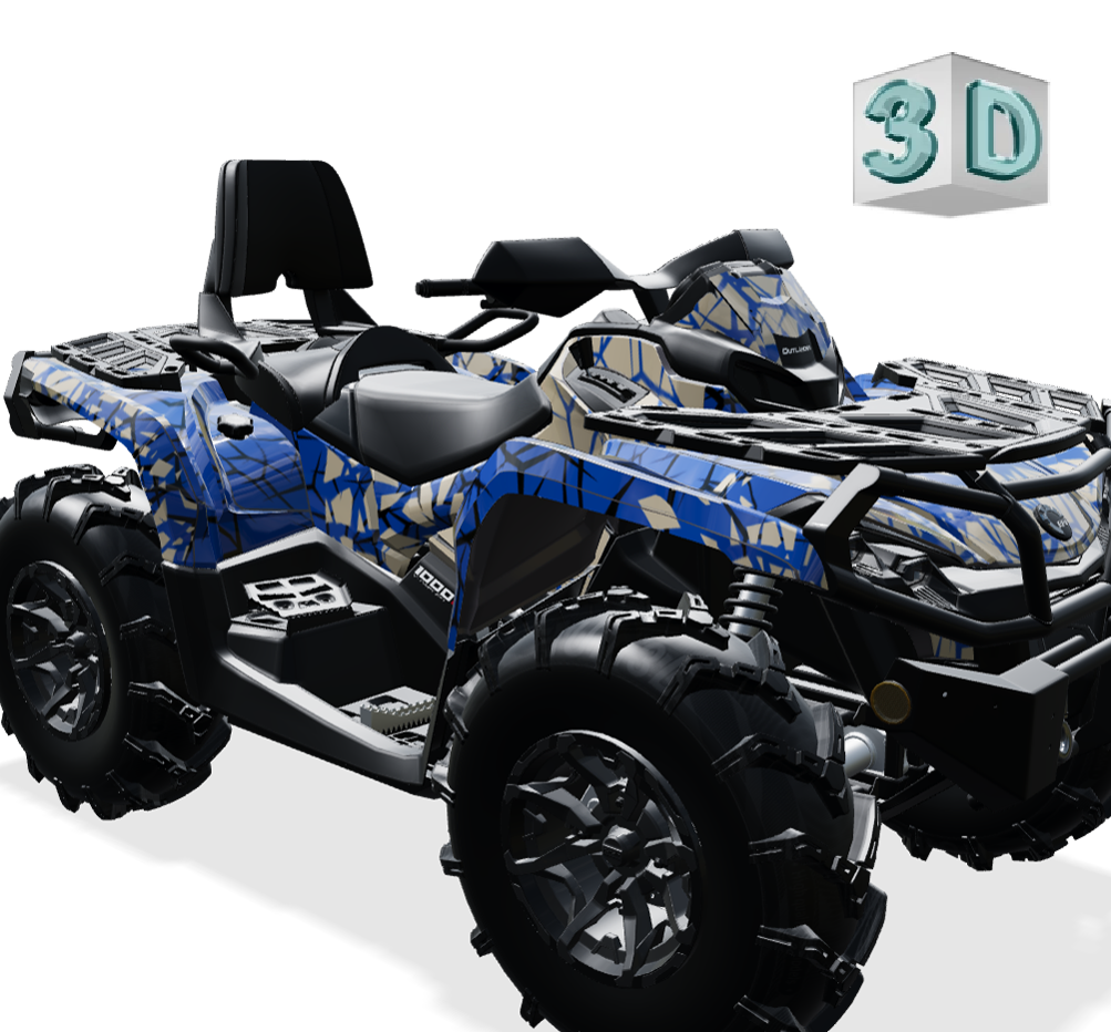 QUAKE design stickers for Can-Am OUTLANDER G2