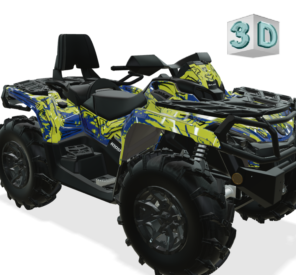 SHADED design stickers for Can-Am OUTLANDER G2