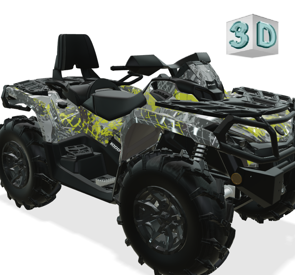 TRACKER design stickers for Can-Am OUTLANDER G2