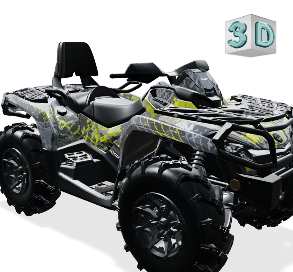 TRACKER design stickers for Can-Am OUTLANDER G2