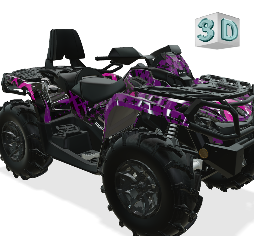 X design stickers for Can-Am OUTLANDER G2