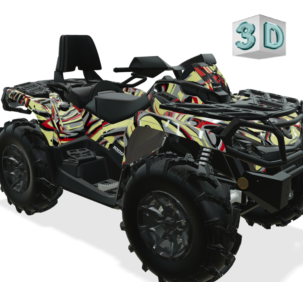 ACID design stickers for Can-Am Outlander G2