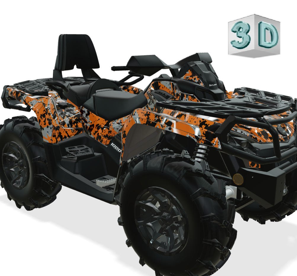 DIGITAL SPOT design stickers for Can-Am Outlander G2