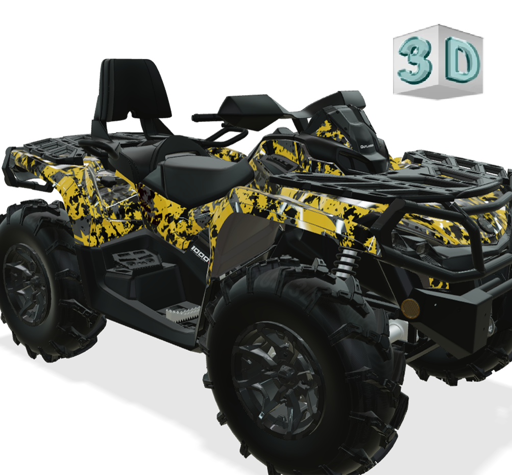 DIGITAL SPOT design stickers for Can-Am Outlander G2