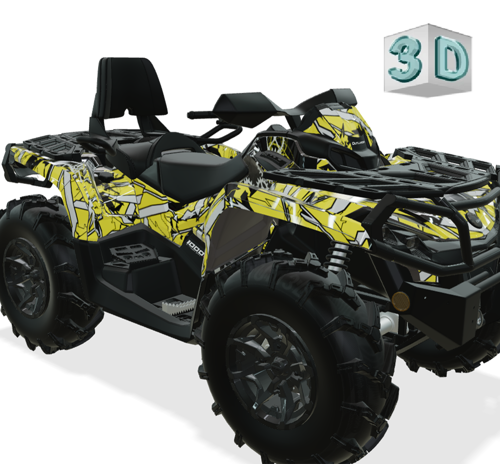 GEOMETRICK design stickers for Can-Am Outlander G2
