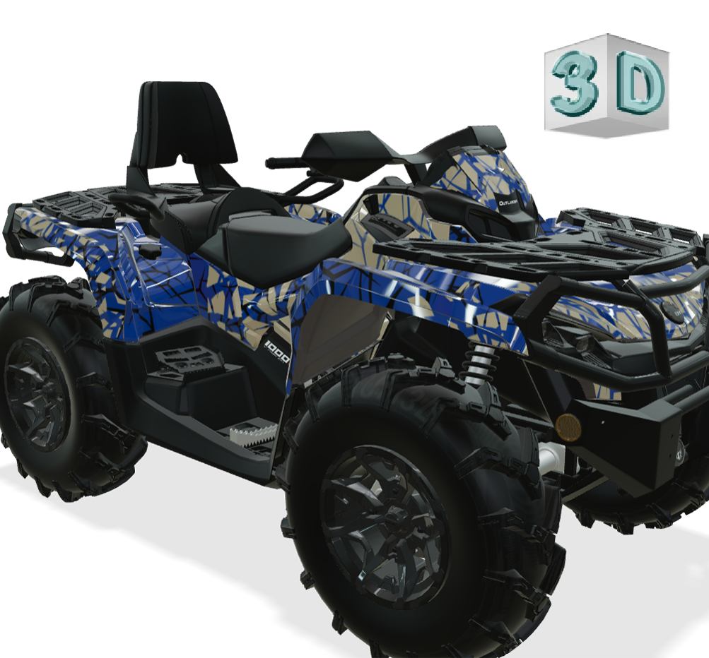 QUAKE design stickers for Can-Am Outlander G2