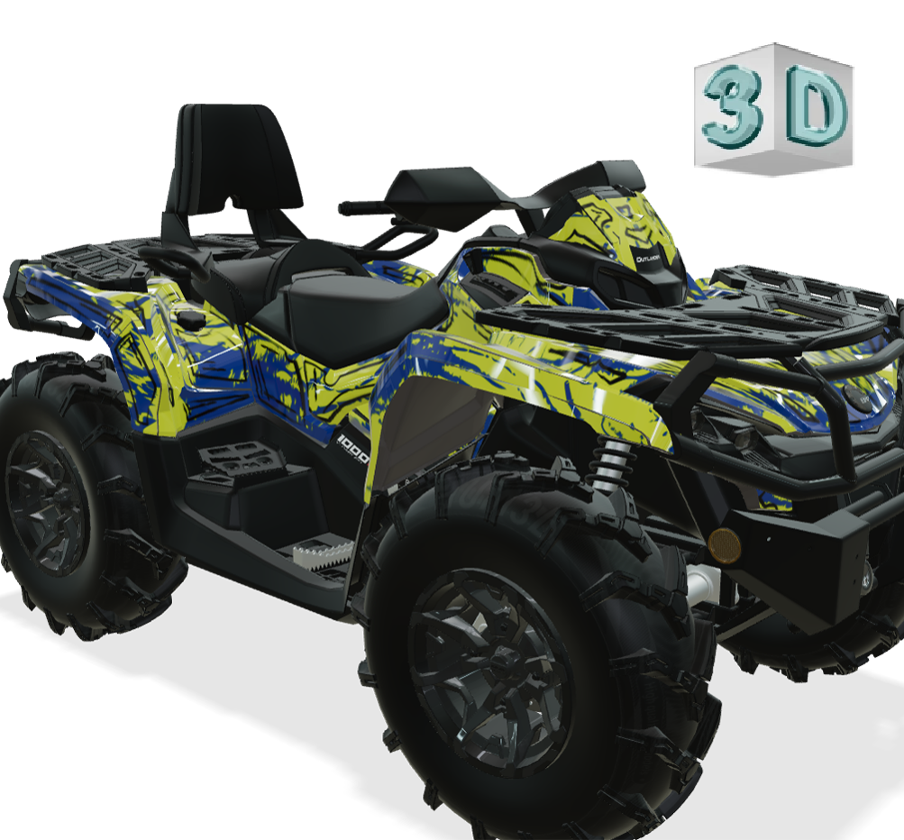SHADED design stickers for Can-Am Outlander G2