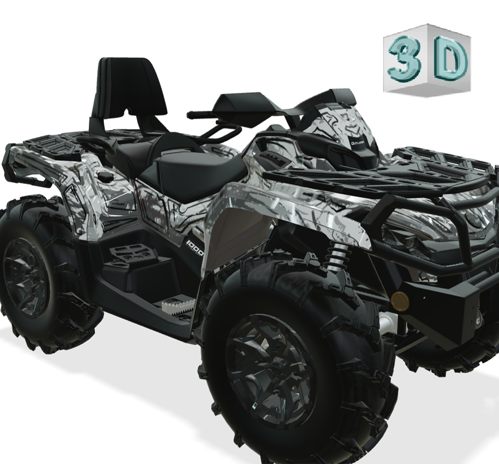 SHADED design stickers for Can-Am Outlander G2