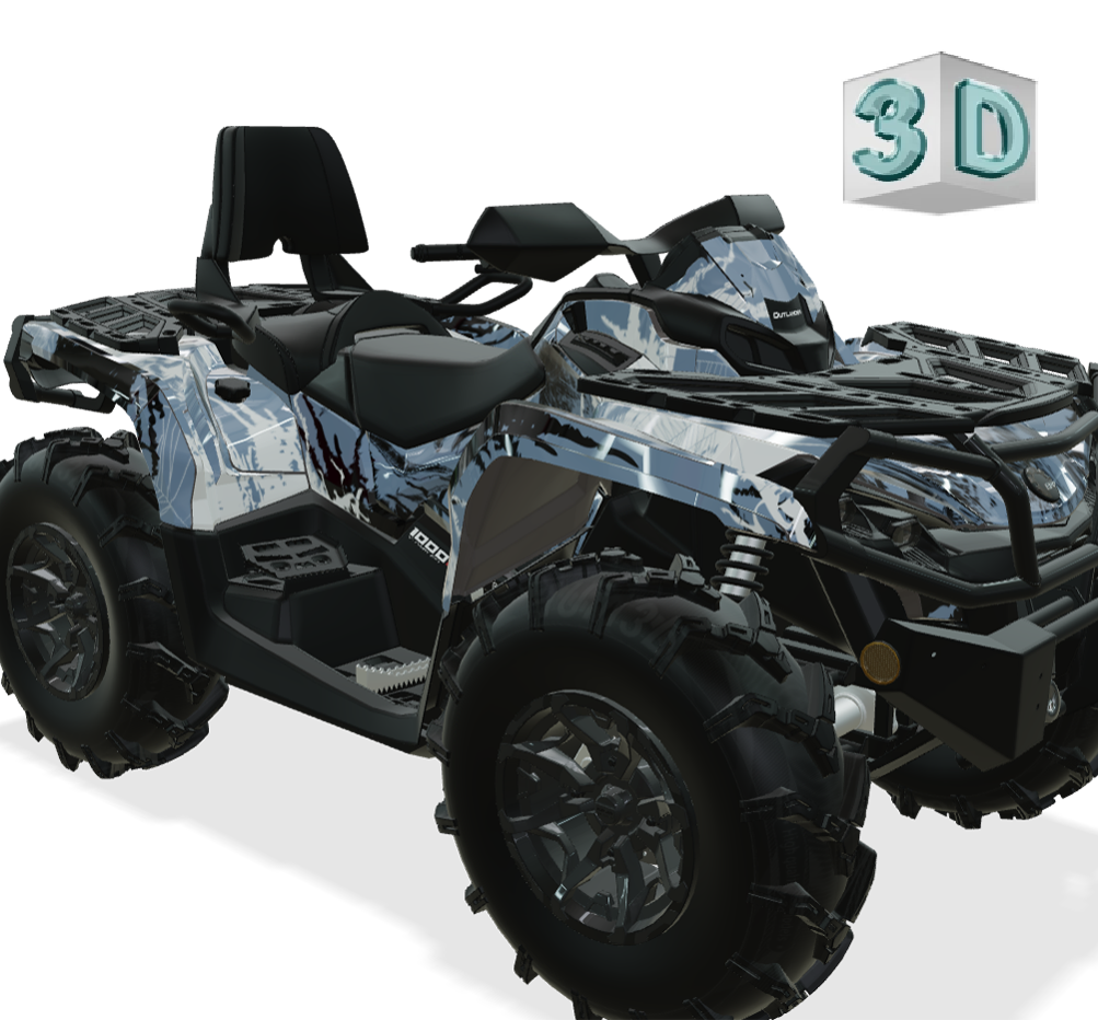 SYMBIOTE design stickers for Can-Am Outlander G2