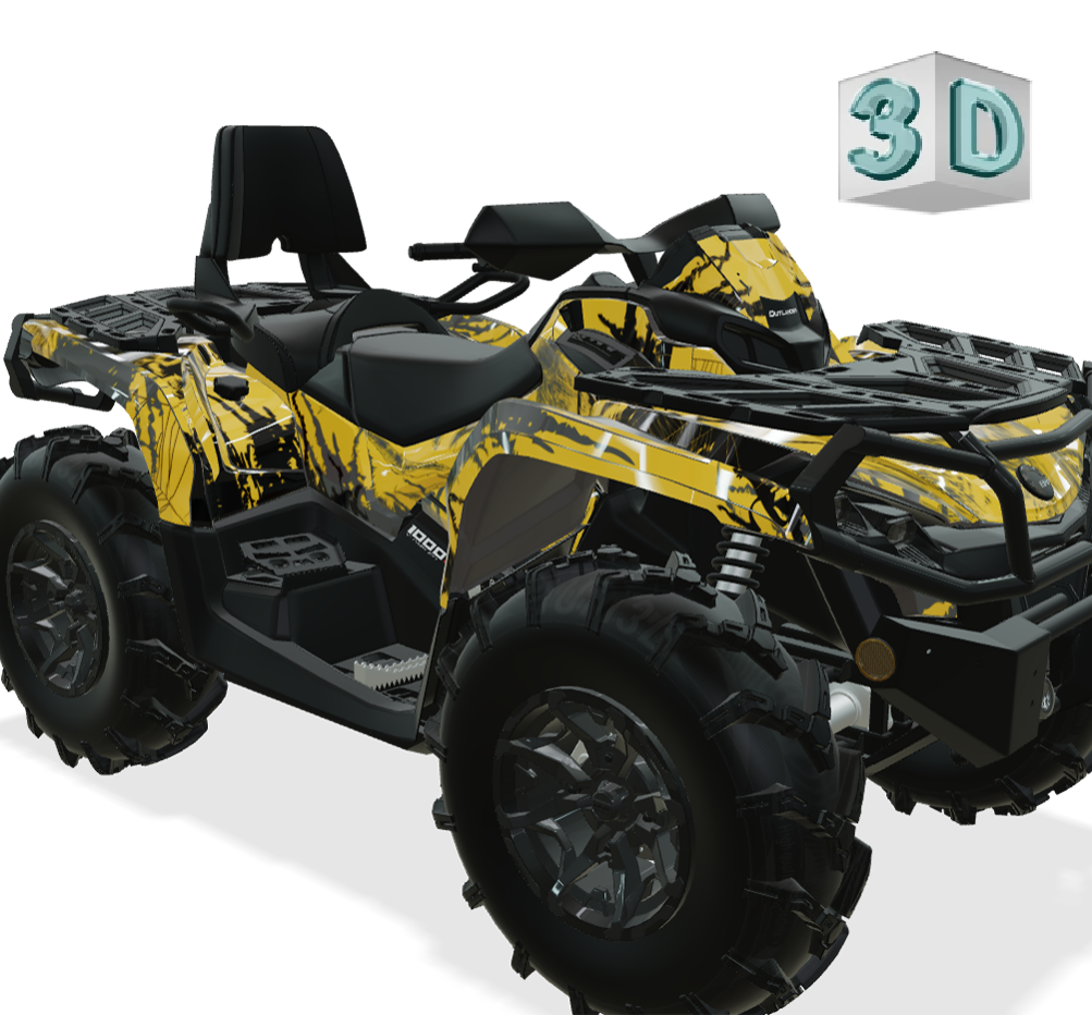 SYMBIOTE design stickers for Can-Am Outlander G2