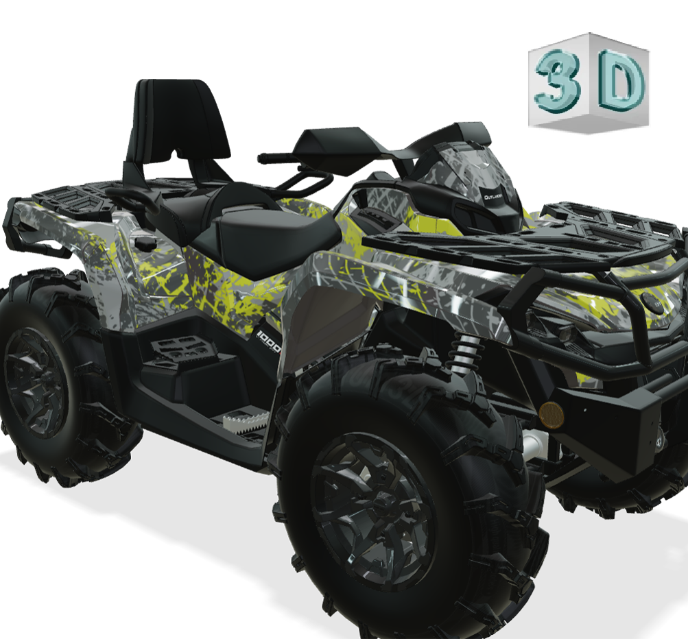 TRACKER design stickers for Can-Am Outlander G2