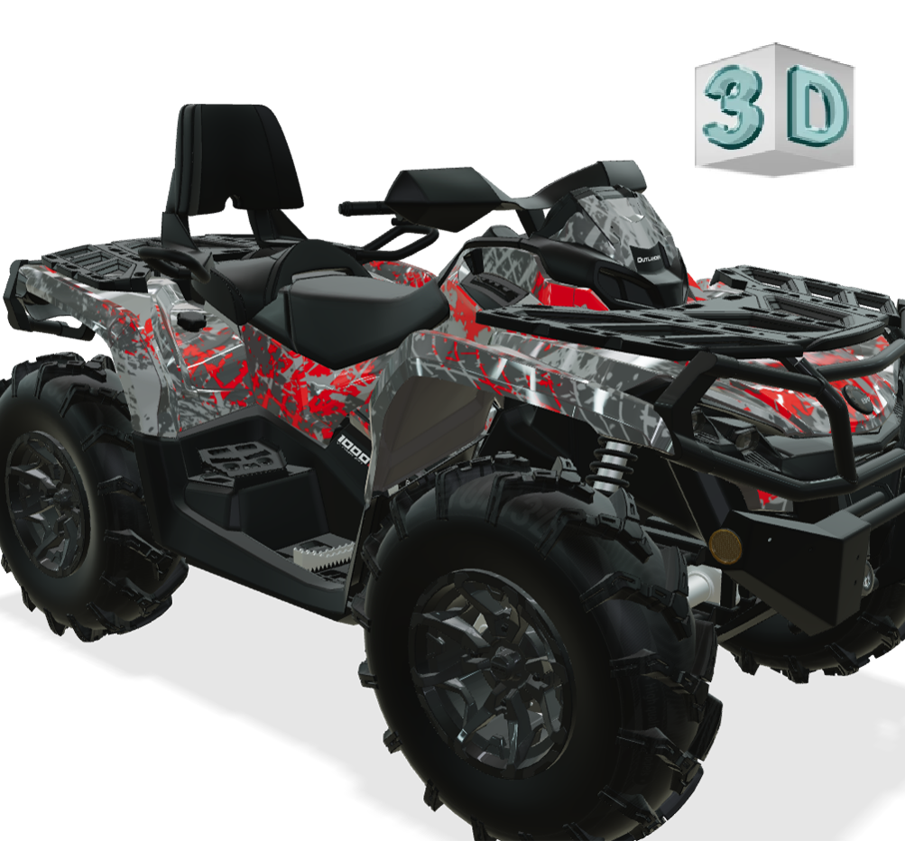 TRACKER design stickers for Can-Am Outlander G2