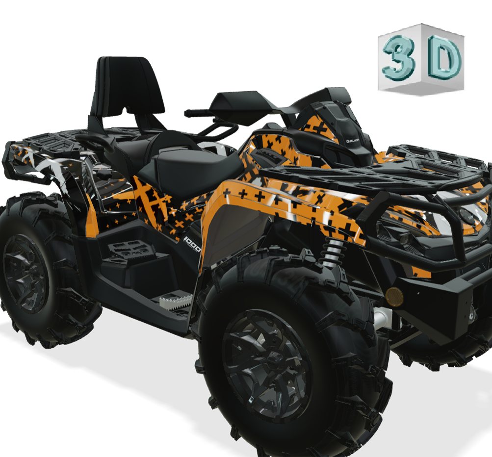 X design stickers for Can-Am Outlander G2