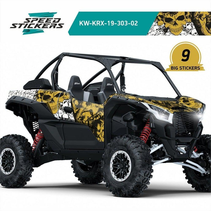 SKULLY design stickers for Kawasaki Teryx KRX