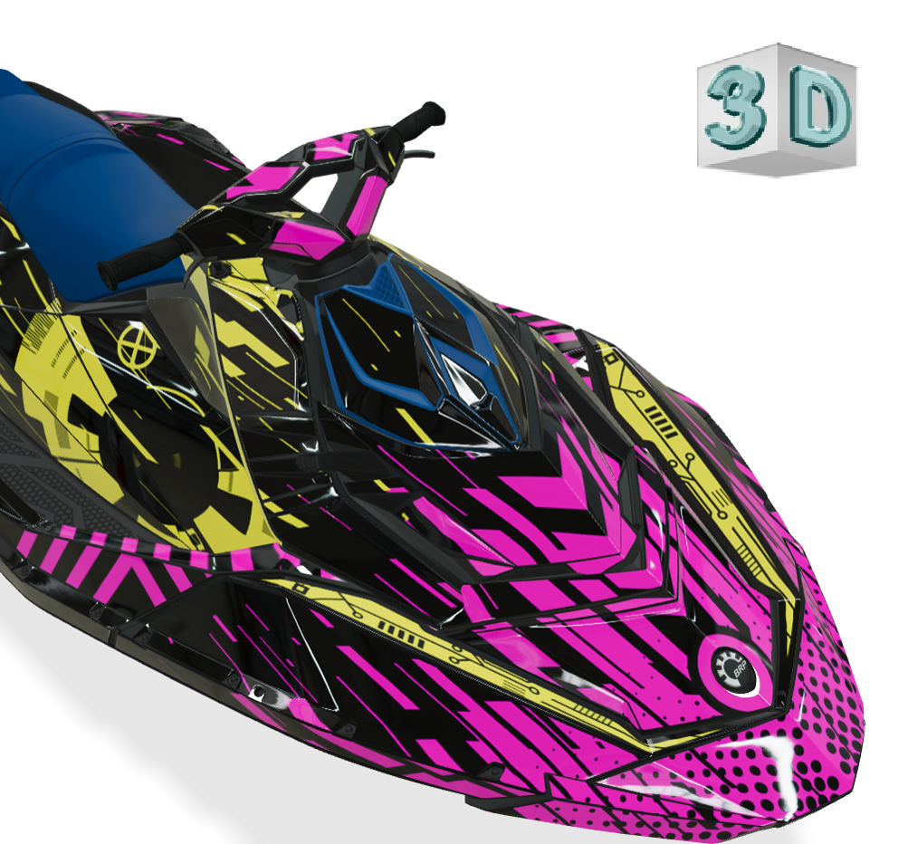CYBER design stickers for Sea-Doo SPARK