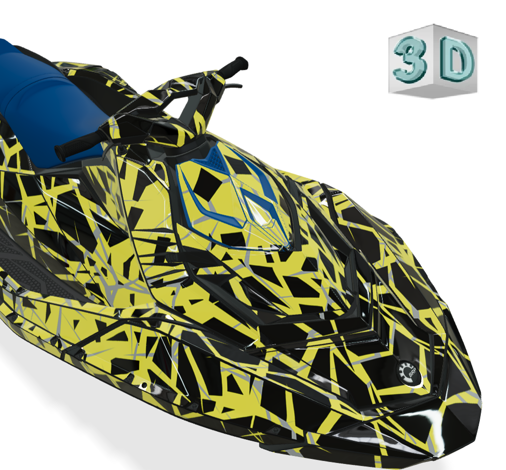 QUAKE design stickers for Sea-Doo Spark
