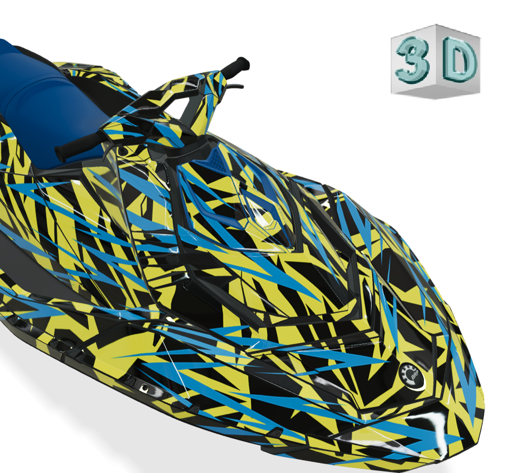 RACE SPIRIT design stickers for Sea-Doo Spark