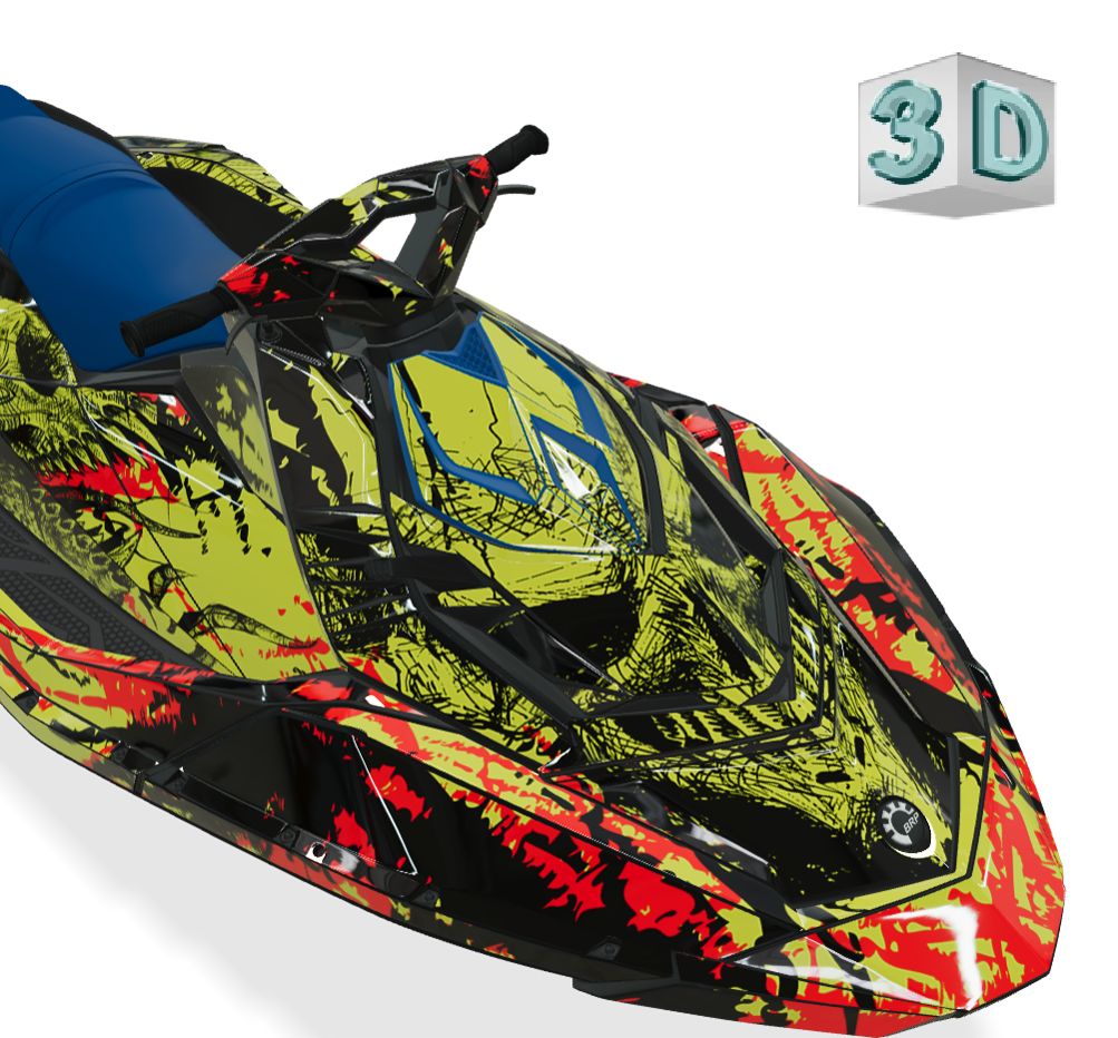 SYMBIOTE design stickers for Sea-Doo Spark