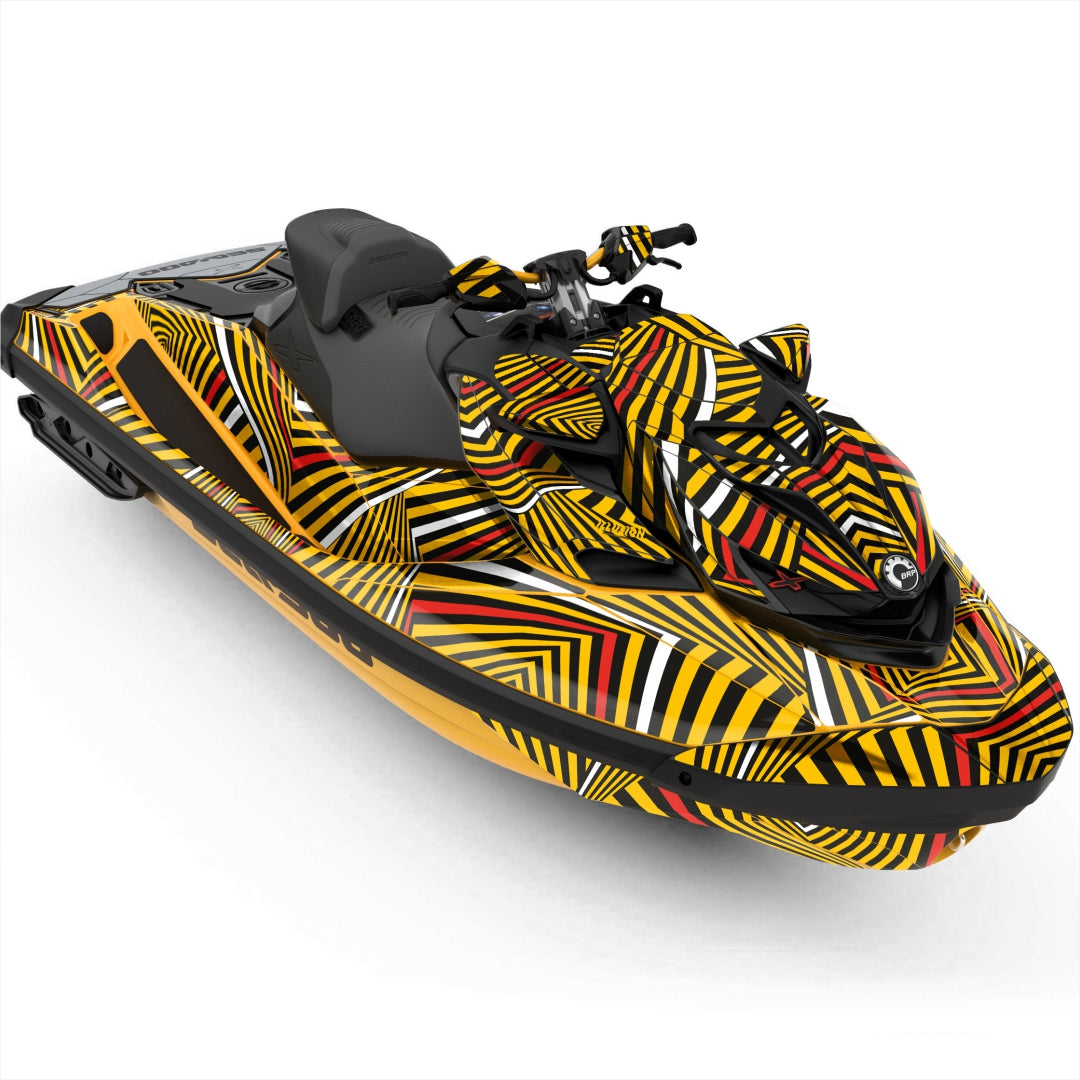 Sea Doo RXPX yelllow sticker kit