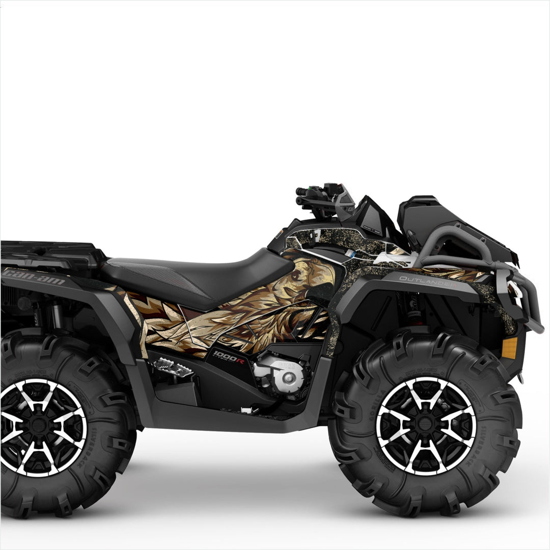 Can AM Outlander XMR graphic sticker kit desert