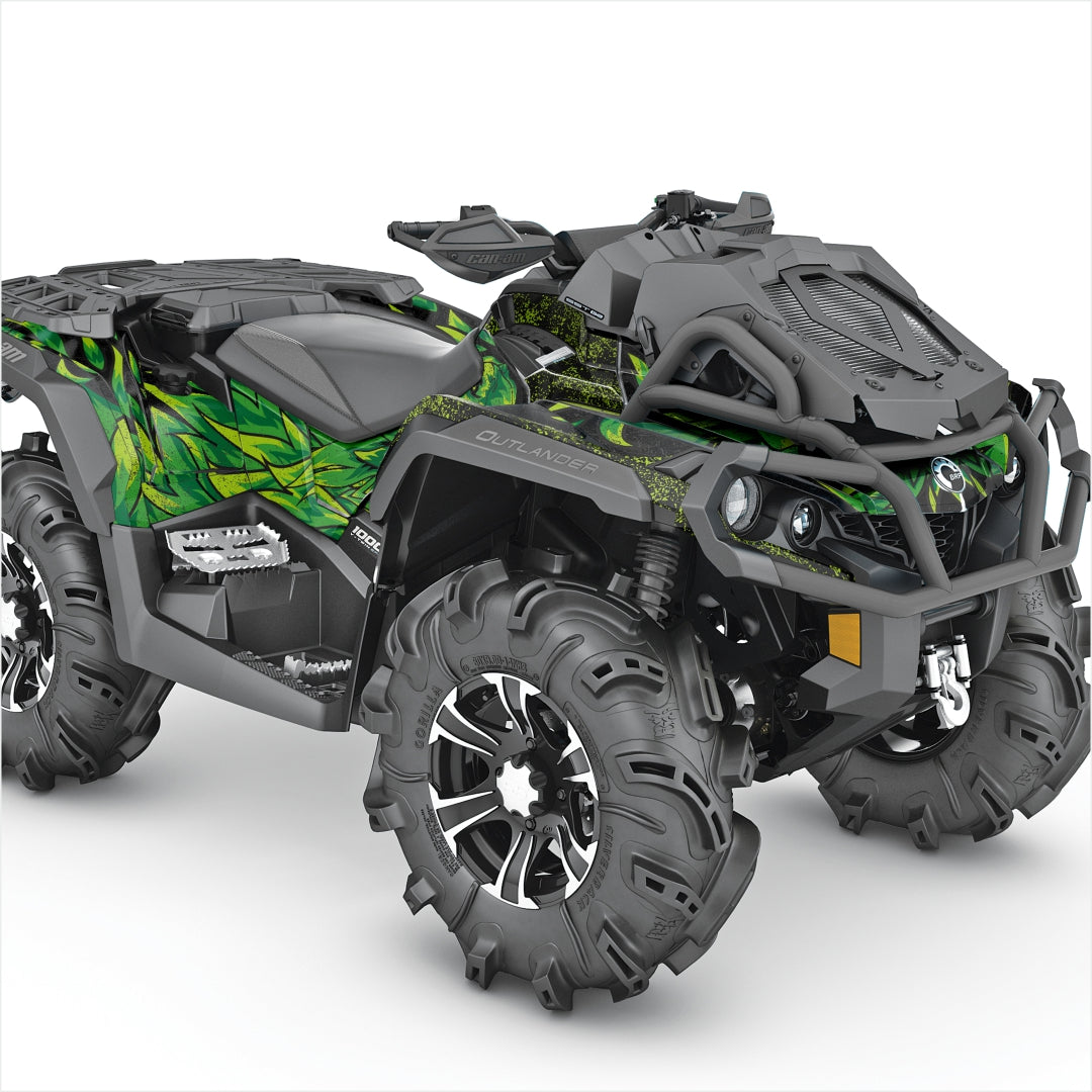 Can AM Outlander XMR stickers green