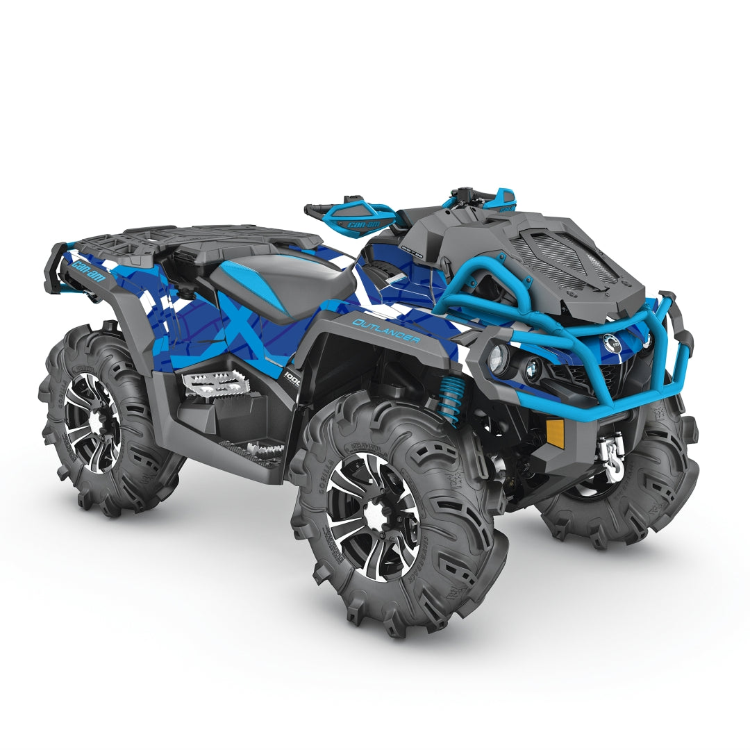 Can Am Outlander XMR graphics kit blue