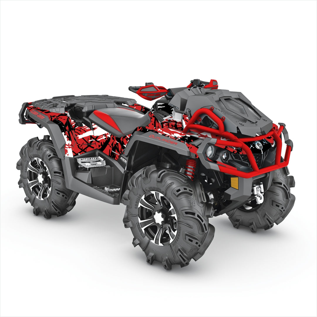 Can Am Outlander XMR red graphics set