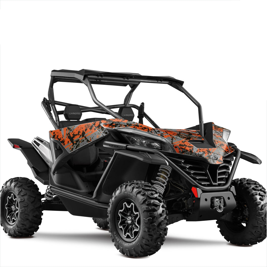ZFORCE SPORT graphics stickers set orange black