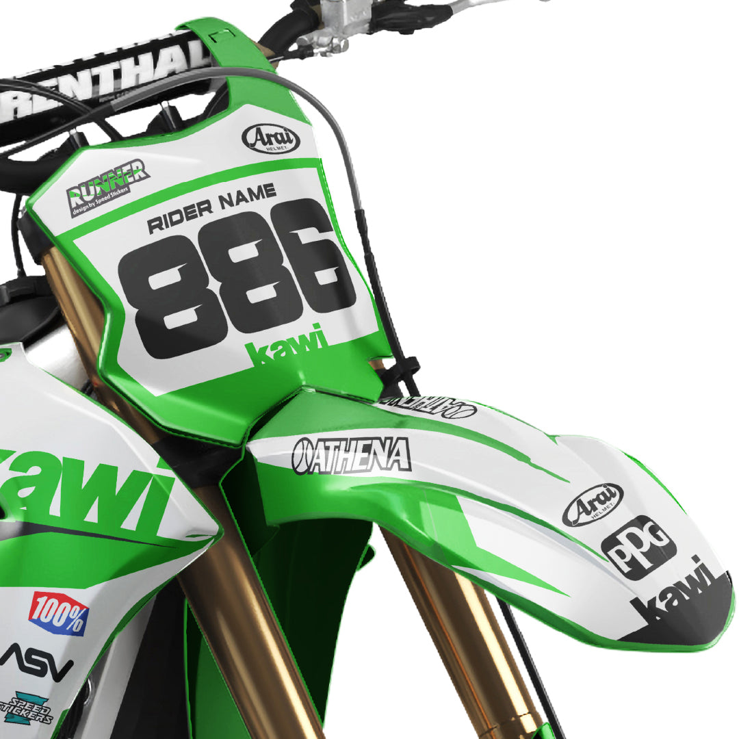 RUNNER design stickers for Kawasaki