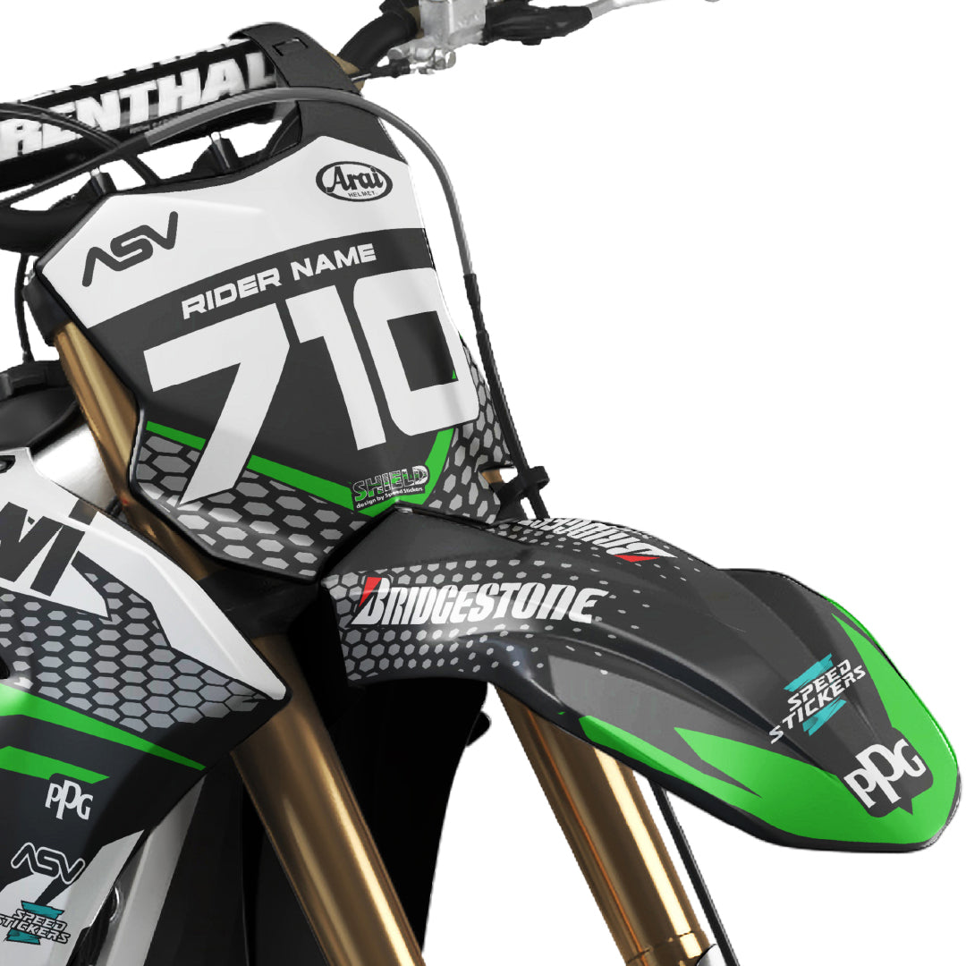 SHIELD design stickers for Kawasaki
