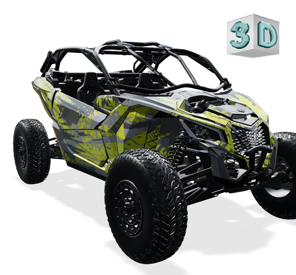 TRACKER design stickers for Can-Am MAVERICK X3