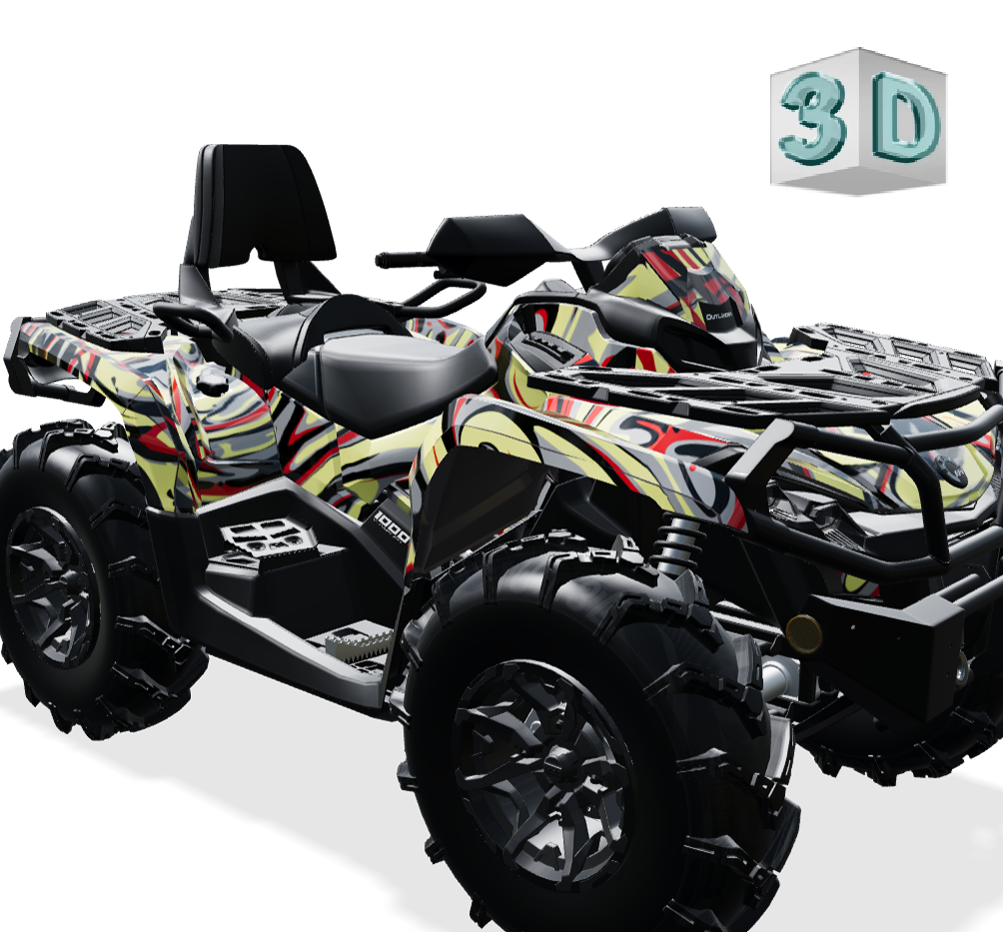 ACID design stickers for Can-Am OUTLANDER G2