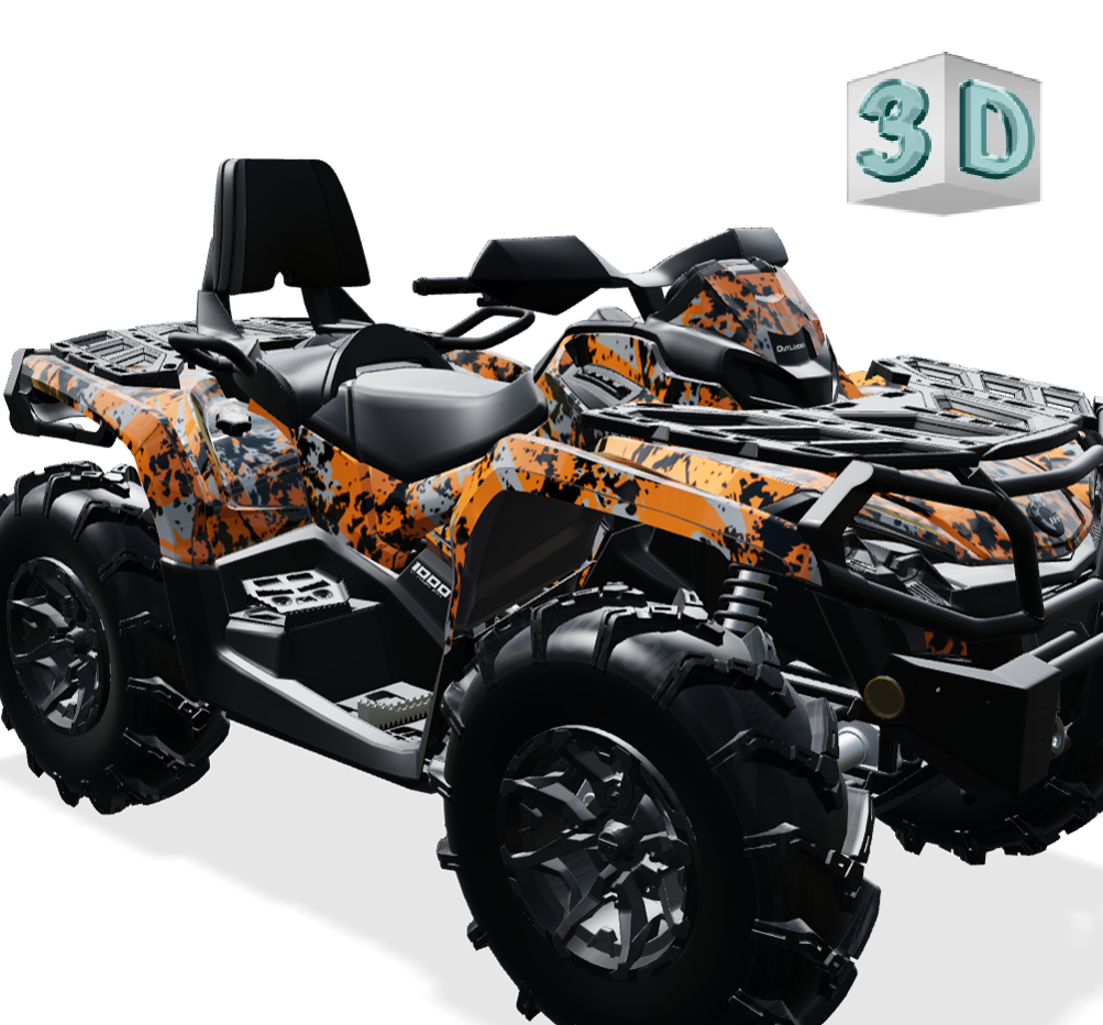 DIGITAL SPOT design stickers for Can-Am OUTLANDER G2