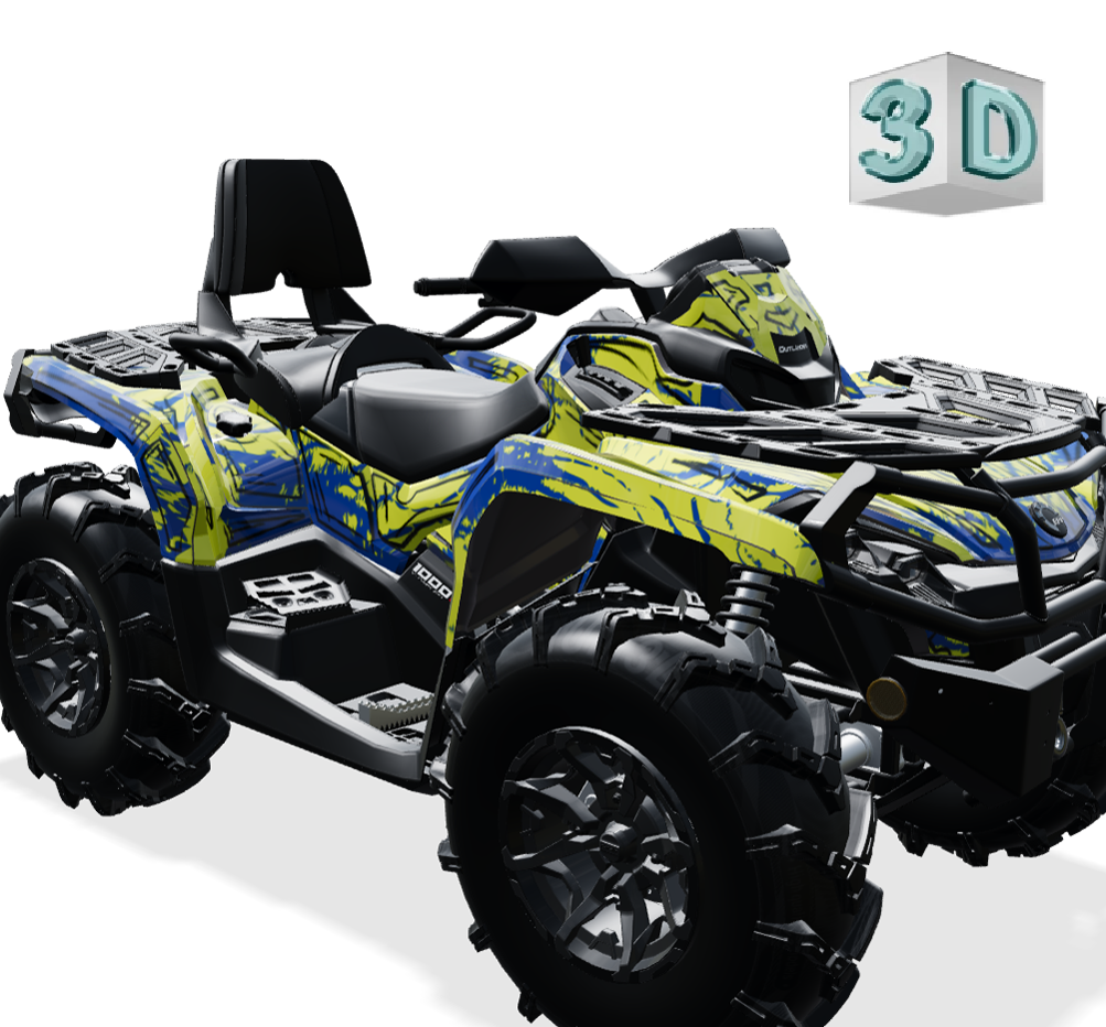 SHADED design stickers for Can-Am OUTLANDER G2