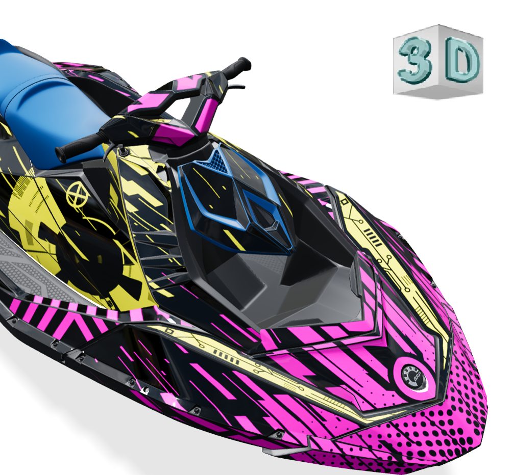 CYBER design stickers for Sea-Doo SPARK