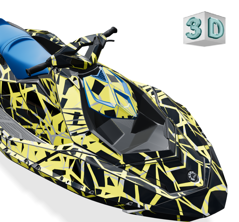 QUAKE design stickers for Sea-Doo SPARK