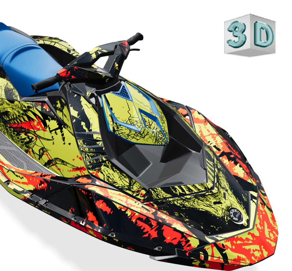 SYMBIOTE design stickers for Sea-Doo SPARK