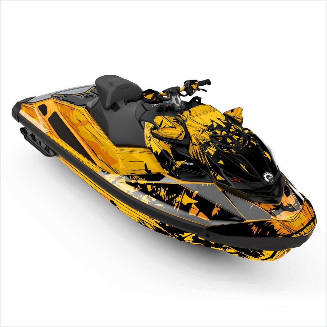 seadoo rxp 300 yellow graphics wraps
